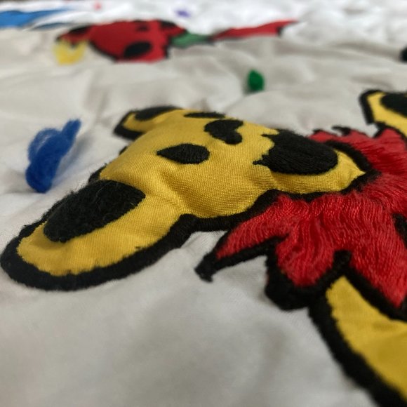 Vintage Grateful Dead Dancing Bear Baby Quilt / Wall Hanging / Tapestry HANDMADE - Picture 7 of 15